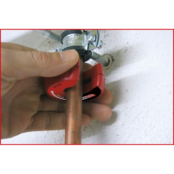 KS TOOLS Ratschen-Rohrabschneider für Kupferrohre 15 mm - 104.2015