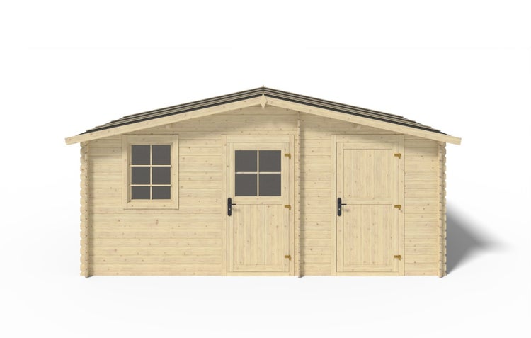 Gartenhaus, Gerätehaus 15m2 - 5x3m - 28mm