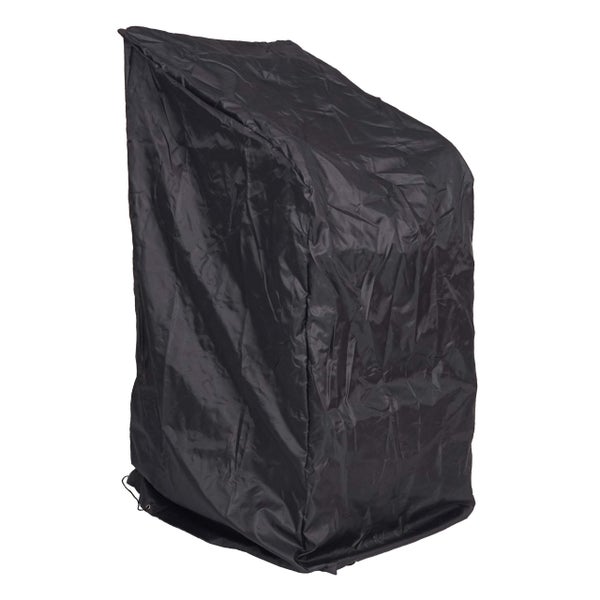 Schwarze Schutzhülle für Gartenmöbel