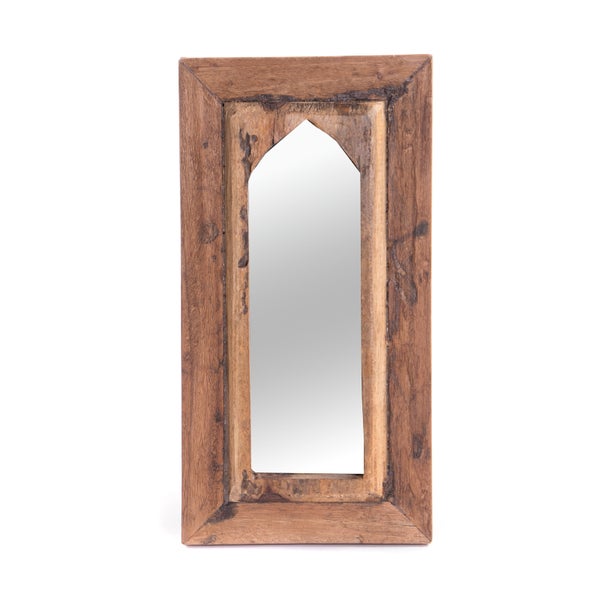Wandspiegel Yara 40x20 cm Massivholz naturfarben