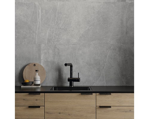 Feinsteinzeug Wand- und Bodenfliese Lavik Grey 32X62,5cm