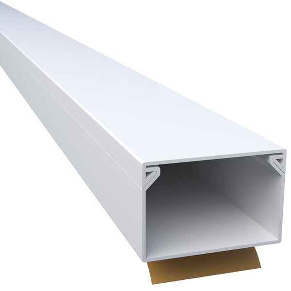 CILSON WDK3020SW Art.-Nr. 6700190.1.10 Kabelkanal Selbstklebend 30x20mm 10m, Weiß - 10 Stück 1 m / 1000 mm, Großvolumige Kabelorganisation, Langlebige Qualität