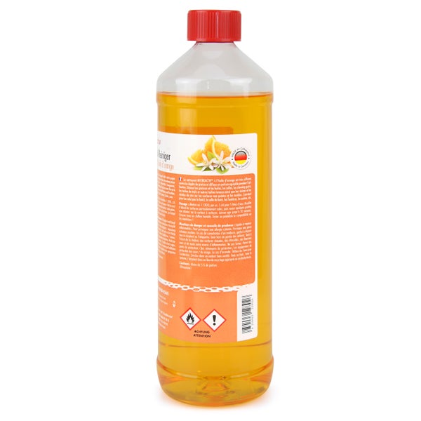 Orangenöl Reiniger in einer Flasche