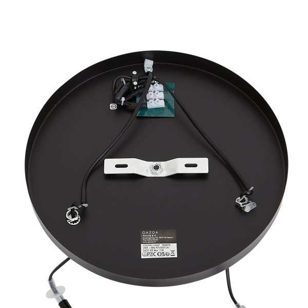 Rückseite der QAZOA Deckenleuchte mit elektrischen Anschlüssen und Montagevorrichtung