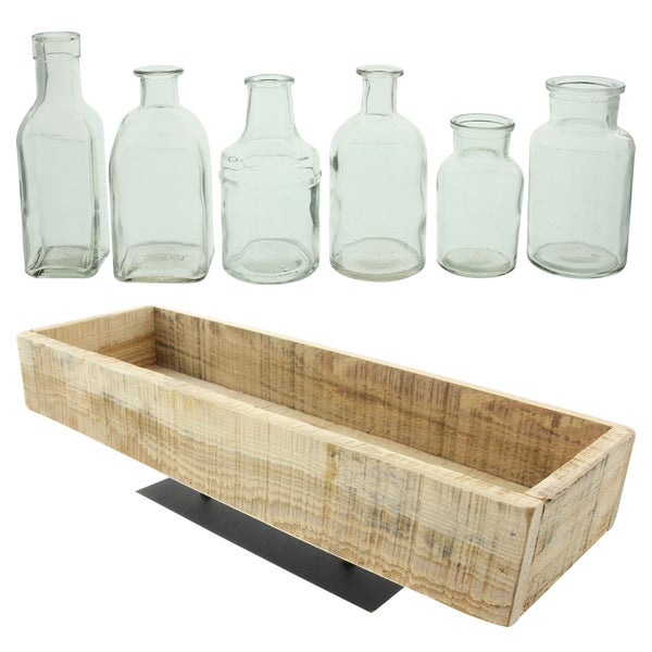 FRANK FLECHTWAREN | Deko-Set Vintage, 7tlg., , GLAS