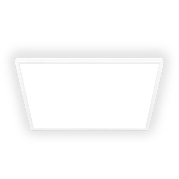 Briloner Tava LED Deckenlampe, Indirektes Licht, Flach, Neutralweißes Licht, Weiß, 56 x 56 x 3 cm