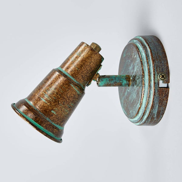 Lindby Strahler Arielle (Retro, Vintage Antik) in Bronze aus Metall (1 flammig E14) - Deckenlampe Deckenleuchte Lampe Spot Wohnzimmerleuchte
