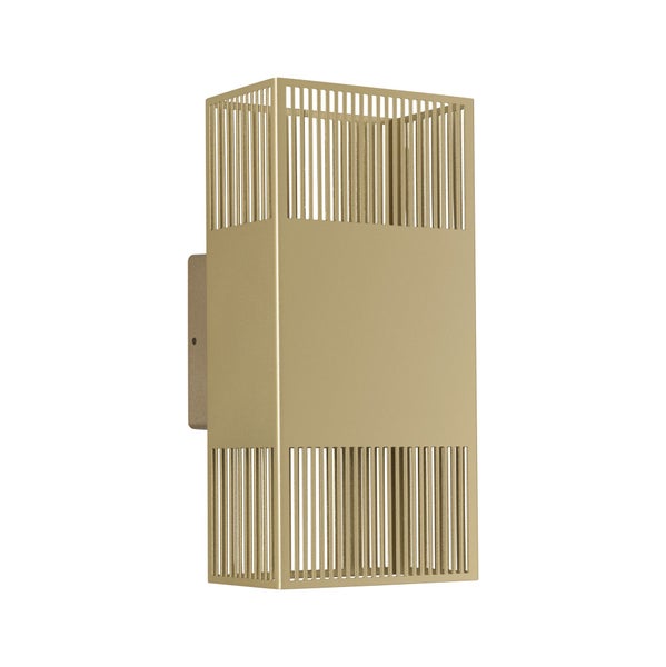 Wandleuchte aus Metall mit Gitterdesign