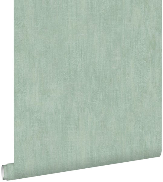 ESTAhome Tapete mit malerischem Effekt Seladongrün - 53 cm x 10.05 m - 148734