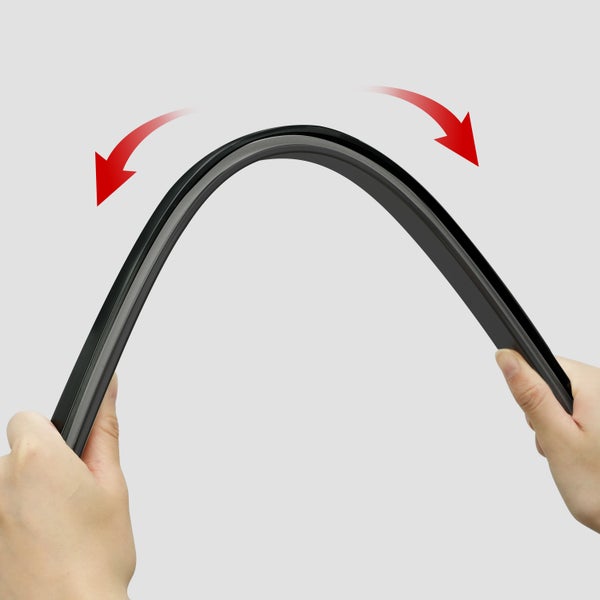 Duschvorhangschiene Flexi, Schwarz Matt