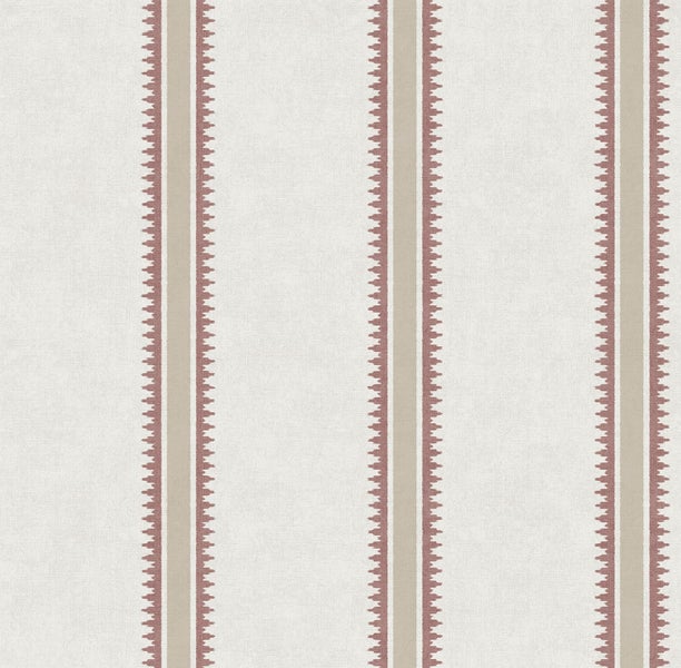 Gestreifte Tapete mit geometrischem Muster