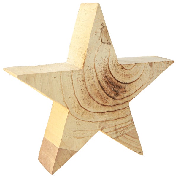 Holzstern zur Dekoration