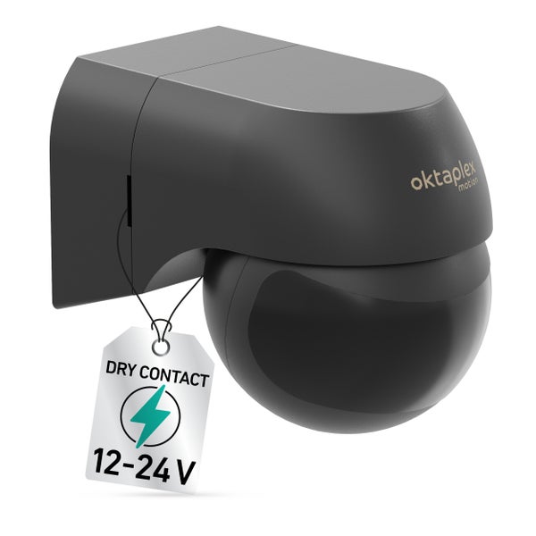 Oktaplex Motion Bewegungsmelder für Wandmontage mit Trockenkontakt 12 bis 24 Volt