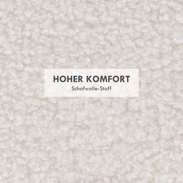 HOMCOM Sitzhocker mit Stauraum Hocker mit Klappdeckel, Runder Fußhocker Sitzwürfel Polsterhocker mit Holzbeine, Samtoptik 56 x 42 x 42 cm Weiß