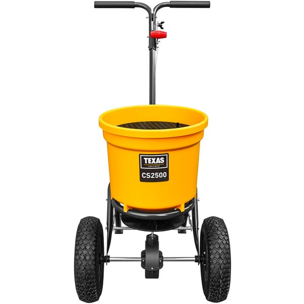 Zentrifugalstreuer Texas CS2500 für Dünger, Salz & Saatgut – 25 L, 2 m Streubreite, Ganzjahresgerät