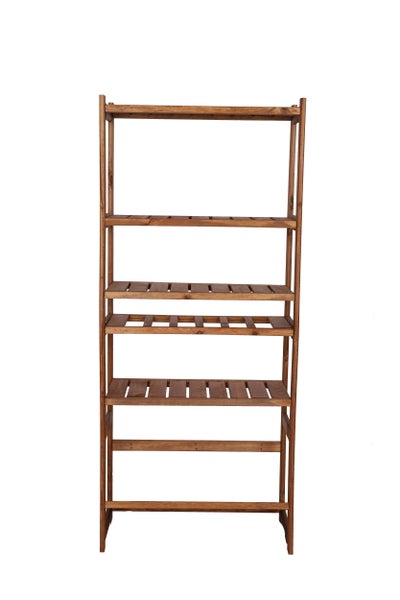 PROREGAL Getränkekisten- & Weinregal SPREEWALD HxBxT 163x70x33cm 6 Flaschen auf 1 Ebene + 1 Ebene für Kisten + 4 Ablagen Massives Kiefernholz Braun geölt