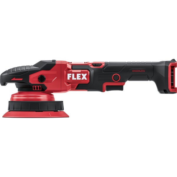 FLEX Akku Exzenterpolierer mit bürstenlosem Motor für effizientes Polieren von Oberflächen.