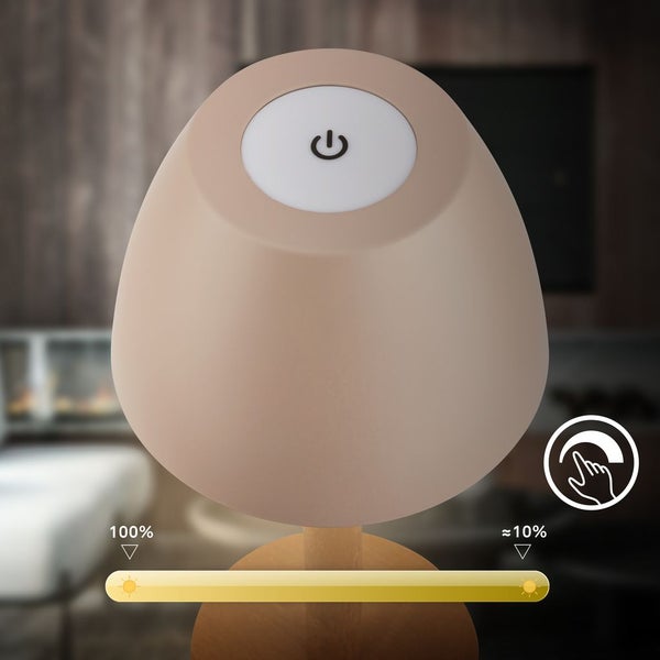 LED Tischlampe Akku LED Tischleuchte Kabellos Dimmbar Touch IP44 Warmweiß