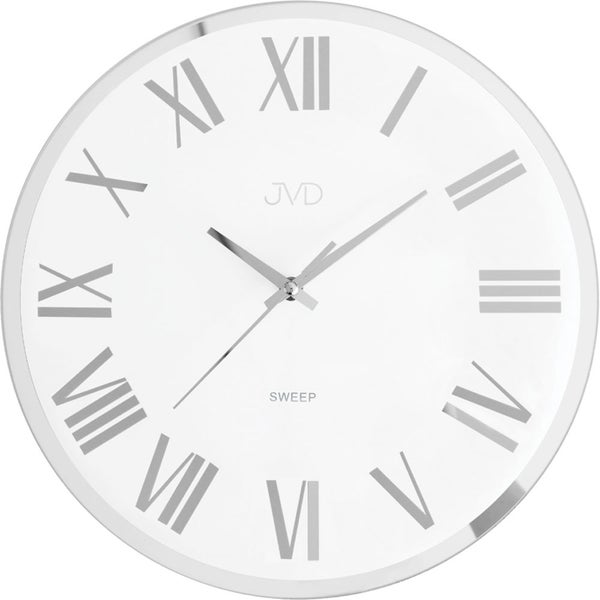 JVD Wanduhr NS22006.3 | Wanduhren klassisch | Geräuschlose Uhren