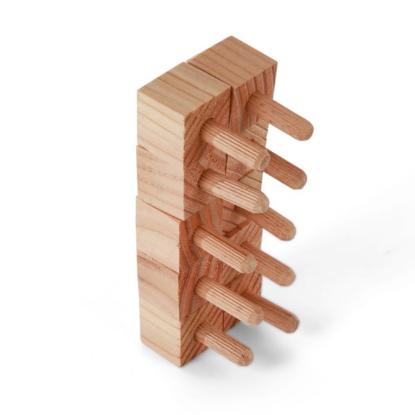 Holzverbinder mit Dübeln für Holzkonstruktionen