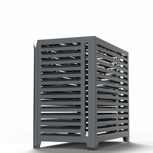 Wärmepumpenabdeckung - Big Blade - Anthrazit - Bodenstehend Größe XXL (B 135cm - H 120cm - T 73cm) - Box Air Klima