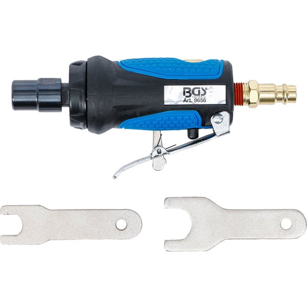 BGS Technic Druckluft-Geradschleifer mit zwei Schraubenschlüsseln