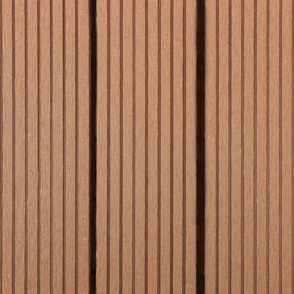 FLOORDIREKT WPC Klickfliesen Royal - für Balkon und Terrasse 30 x 30 cm - Hellbraun 11er-Set 1 m²