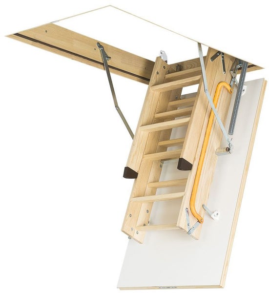 HandyStairs dachbodentreppe „Profi+“ – Bodenleiterkastengröße 110 x 70 cm – Höhe 315 cm – U-Wert 1,26 W/m²