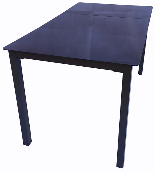 Aluminium Glas Gartentisch Balkontisch 189x90 cm