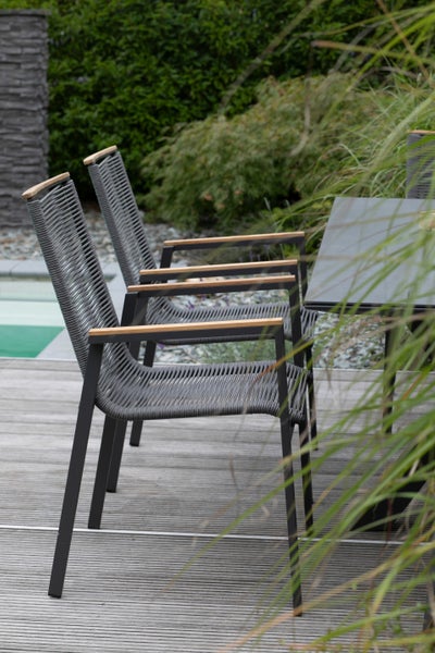 Gartenmöbelset Diningsessel Alicante mit Tisch Malaga 200x90cm