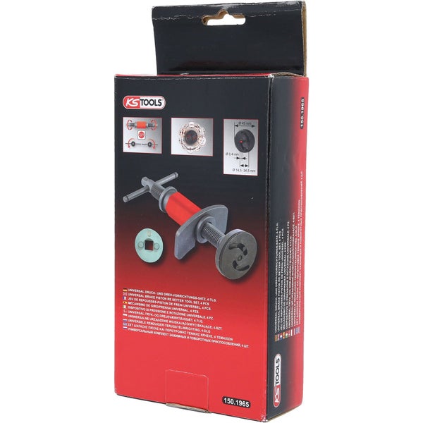 KS TOOLS Universal Bremskolben-Rückstell-Werkzeug-Satz 4tlg. - 150.1965