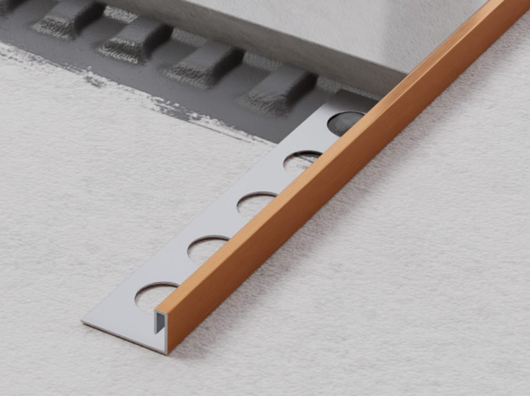 Fliesenschiene für Wand und Boden