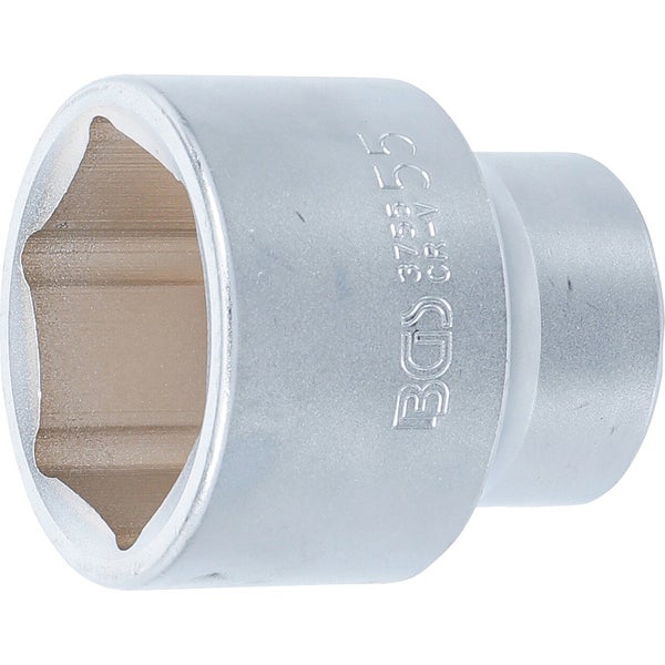 BGS Steckschlüssel-Einsatz Sechskant Antrieb Innenvierkant 25 mm (1) SW 55 mm - 3755