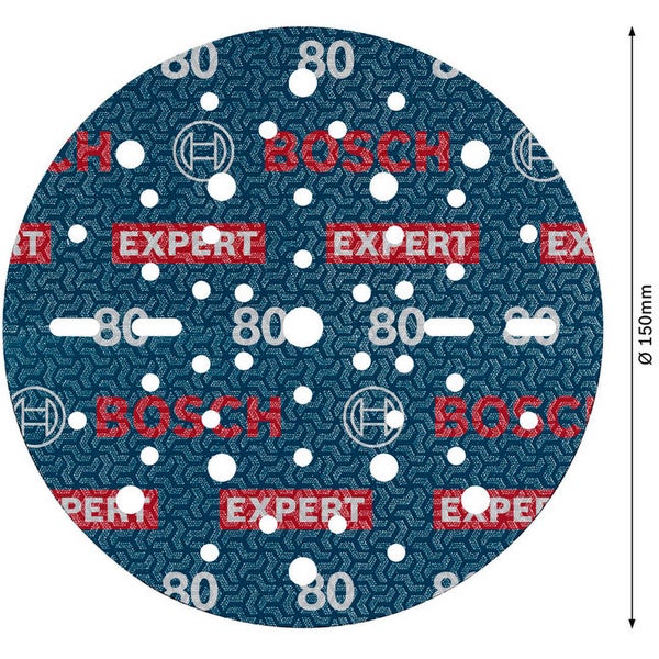 Bosch EXPERT O780 Folienschleifscheibe 150 mm K80 50 Stück - 2608902458