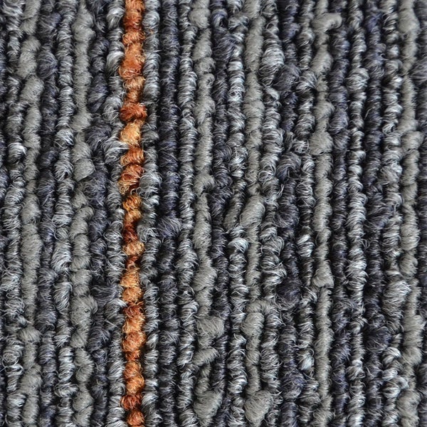 FLOORDIREKT Teppichfliese Berlin - Selbstliegend -  50x50 cm - Grau