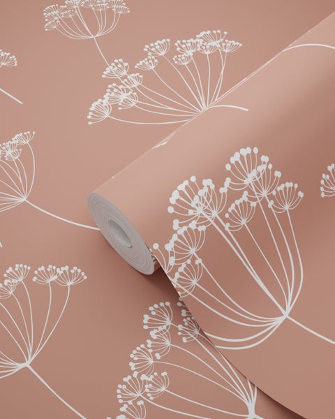 Tapetenrolle mit floralem Design