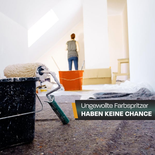 Hinrichs Malervlies 10 m 180g/m² - 2 x 5m² Zuschnitt Abdeckvlies rutschfest