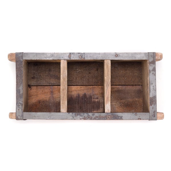 Holzkiste Brick Massivholz, Ziegelform