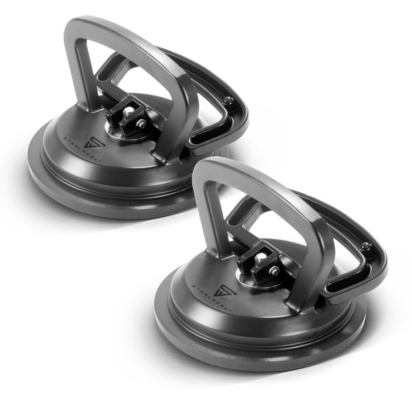 Saugheber 2er Set mit 2 x 50 kg Tragkraft und 12,5 cm | 5“ Durchmesser