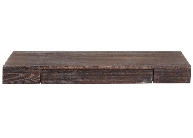 Holz Wandregal mit Schublade
