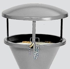 PROREGAL Dach Für Klassischen Standascher HxBxT 23 x 44 x 44 cm Stahlblech Silber