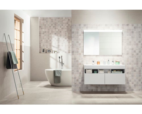 Bodenfliese Rako Piazzetta hellgrau 60x60cm
