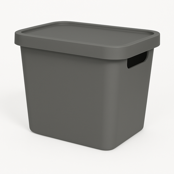 Aufbewahrungsbox aus Kunststoff mit Deckel