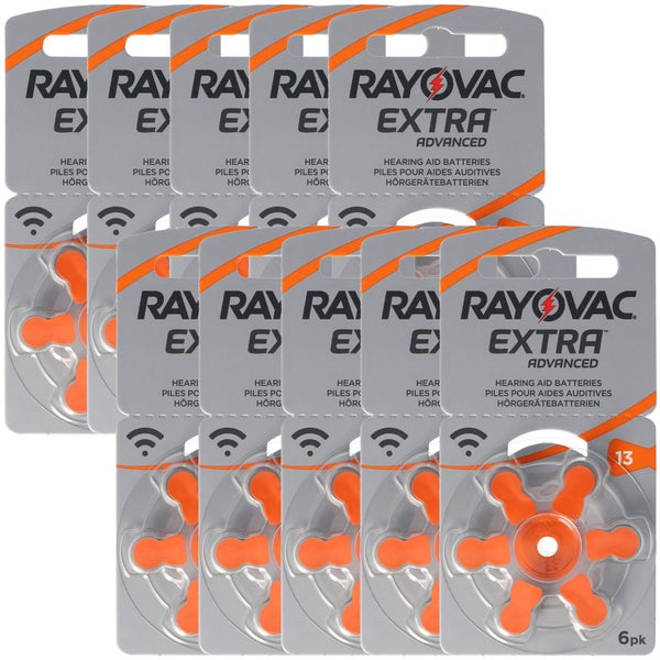 60 Stück Rayovac Hörgerätebatterie Varta HA13, IEC PR48, 4606 945 406
