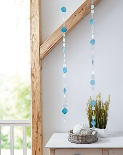 FRANK FLECHTWAREN | Capizgirlande Bubbles, H: 110 cm, CAPIZ, METALL
