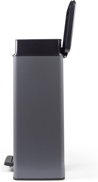 Curver Deco Bin Duo Mülleimer -  26L+ 26L - mit Pedal, cool grey