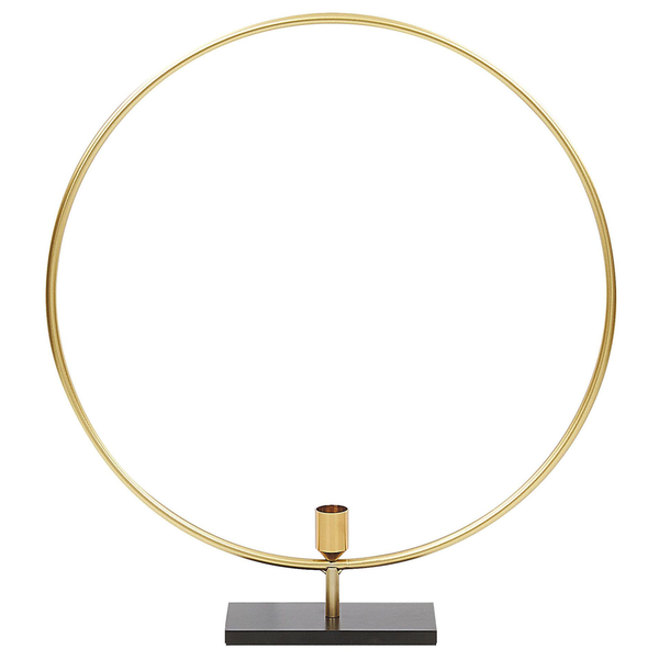 Dekorative Kerzenhalter mit Kreisform und rechteckigem Sockel