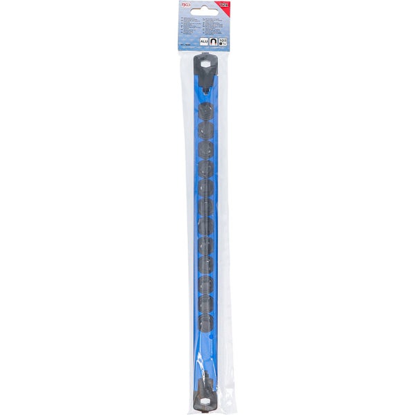 BGS Halteschiene für 12 Steckschlüssel-Einsätze magnetisch für Antrieb 10 mm (3/8) - 74550