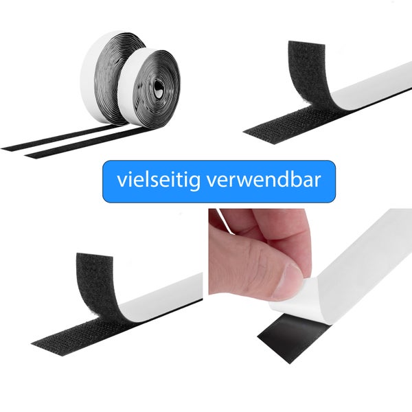 Klettband selbstklebend auf Rolle zur flexiblen Befestigung von Gegenständen