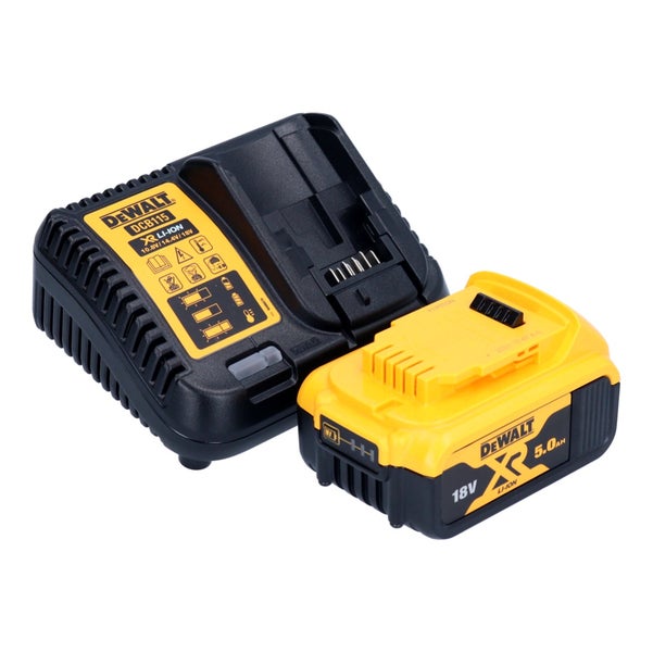 DeWalt Ladegerät DCB115 mit 18 Volt 5,0 Amperestunden XR Lithium-Ionen-Akku.